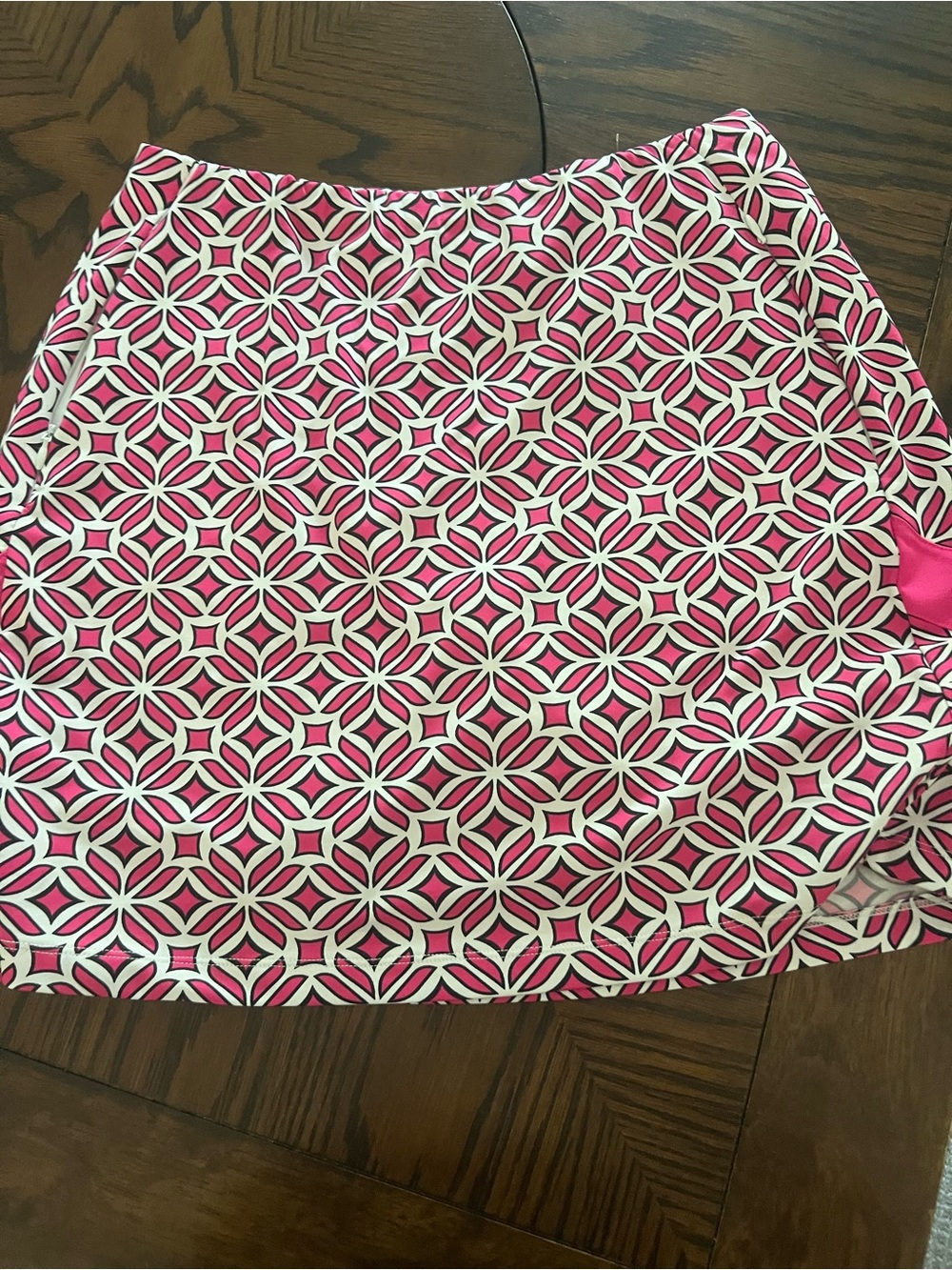 Tail Women’s Pink/White Athletic Skort Geometric Skort w/ Pockets, Regular S#490